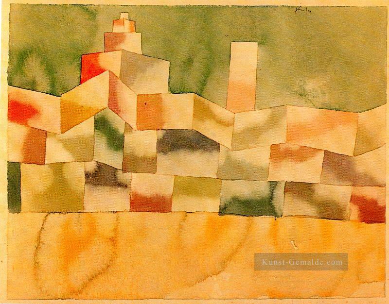 Orientalische Architektur Paul Klee Ölgemälde